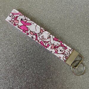 NWOT Aristocats Marie Handmade Fabric Key Chain/Key Fob